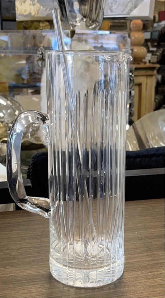 Glass martini pitcher