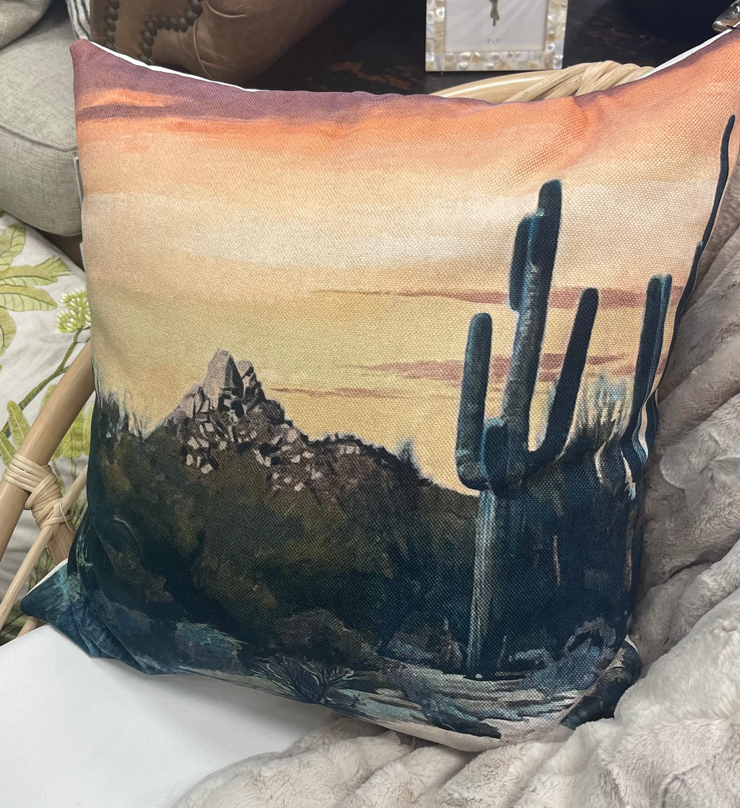 Custom Arizona Landscape Throw Pillow