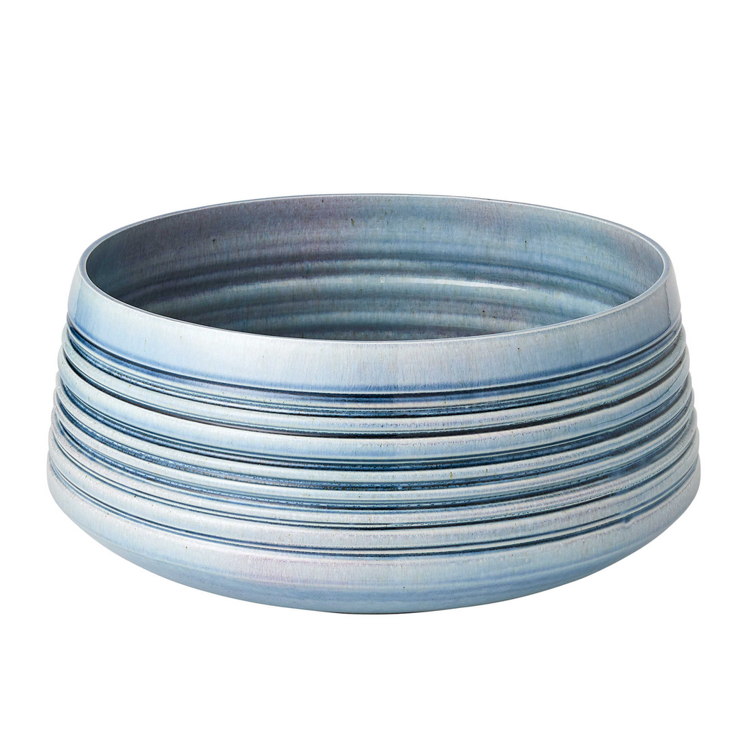 Stacked Rings Bowl Blue small