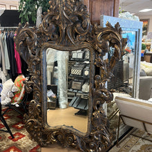 Load image into Gallery viewer, Carved Ornate Wood Mirror

