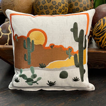 Load image into Gallery viewer, Embroidered desert pillow
