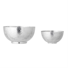 Load image into Gallery viewer, Hammered nickel bowls
