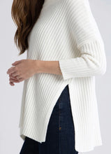 Load image into Gallery viewer, Winter White Chalet New Yorker Ribbed Cowl Sweater
