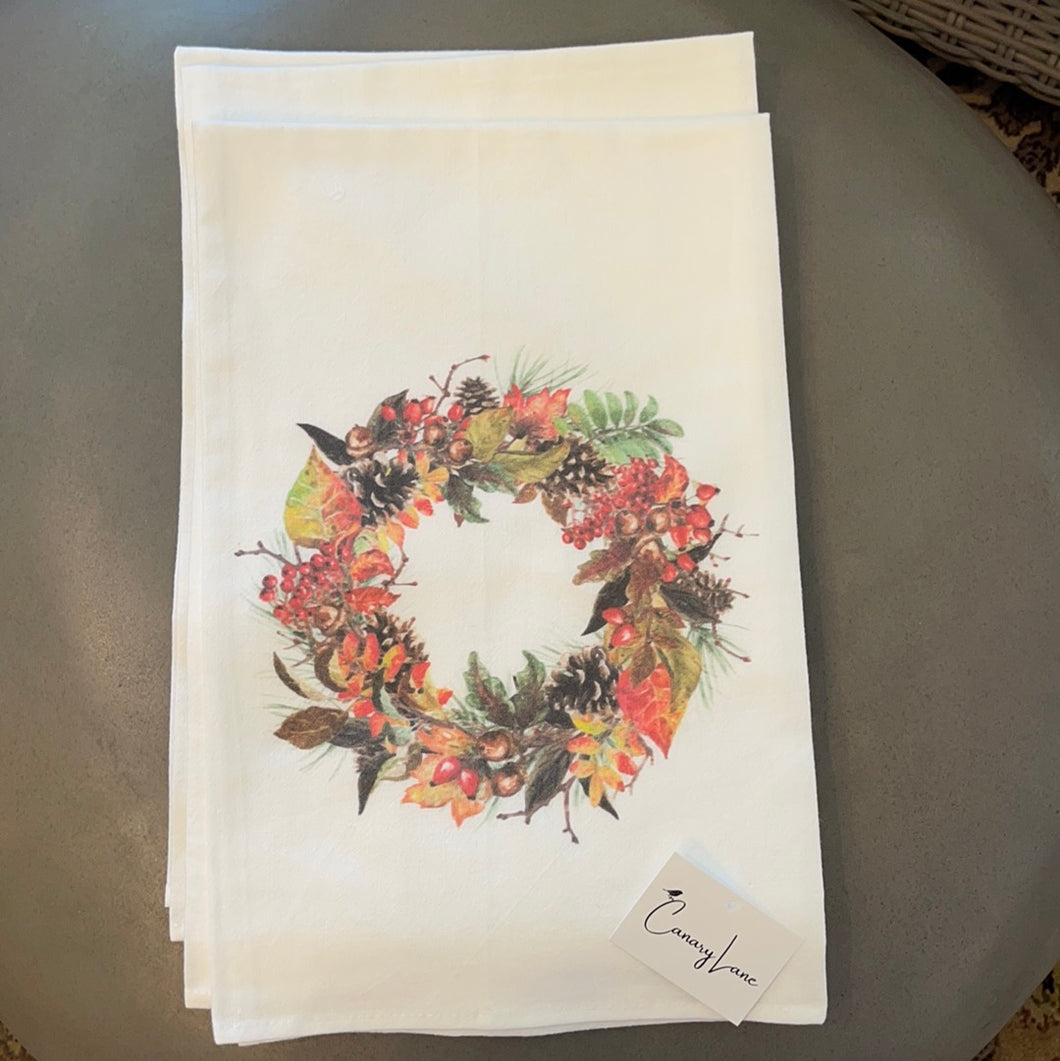 Kitchen Towels - Harvest Wreath