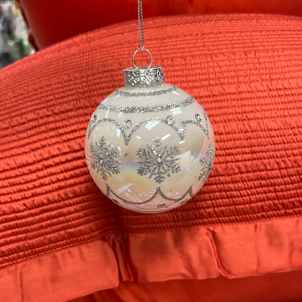 Iridescent holiday ornament