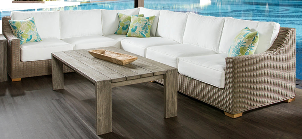 Weave Outdoor Sectional White