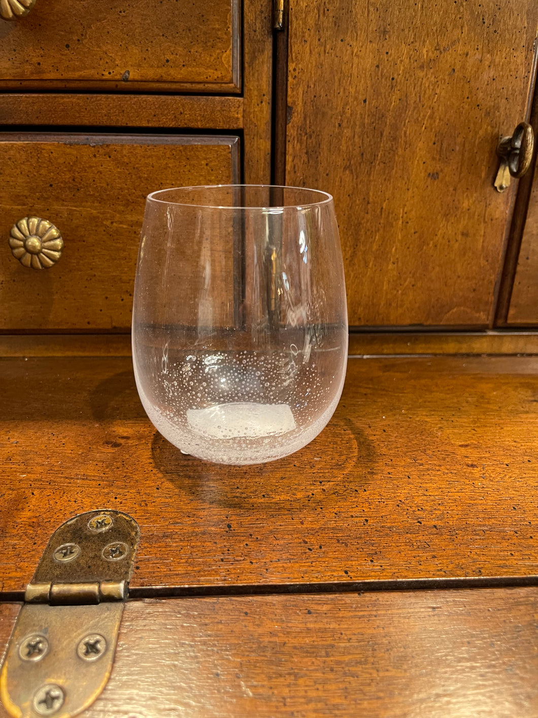 Bubble Clear Stemless Wine Glass
