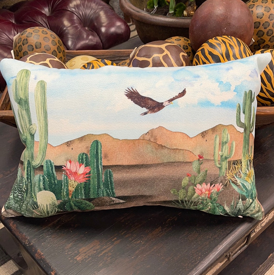 Arizona watercolor pillow 14x20”