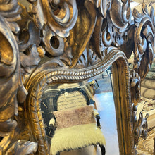 Load image into Gallery viewer, Carved Ornate Wood Mirror
