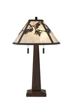 Load image into Gallery viewer, Melville Table Lamp Metal with Mica Resin Shade
