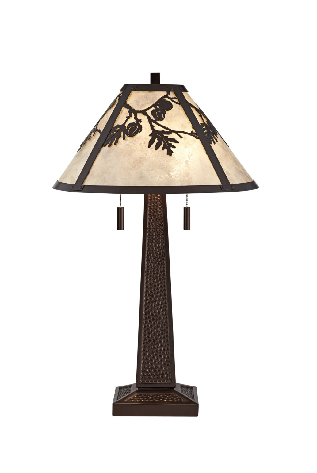 Melville Table Lamp Metal with Mica Resin Shade