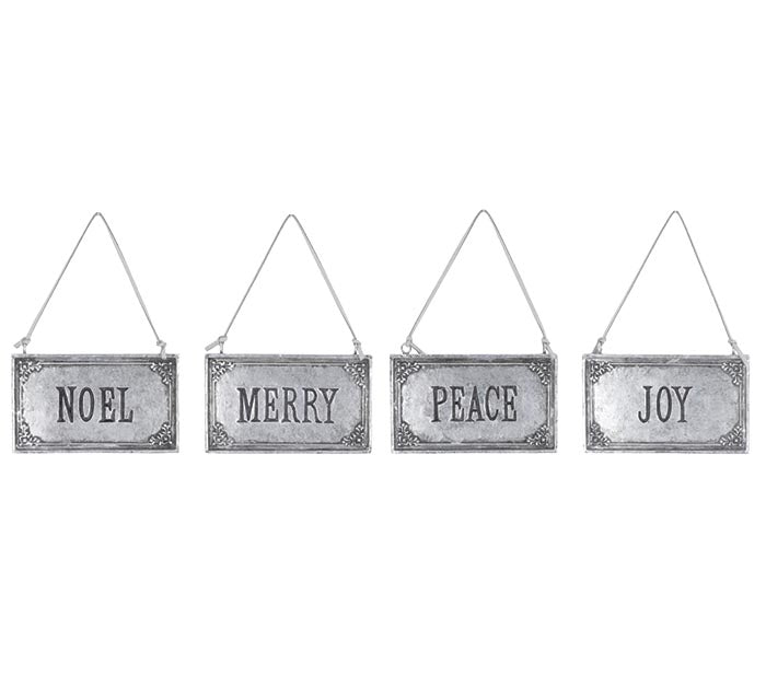 Pewter ornament placecard