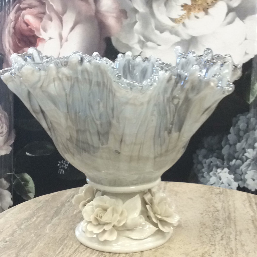 Murano Rose Glass Bowl
