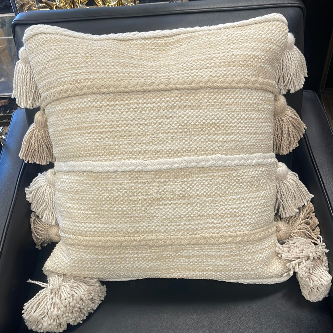 Ivory Natural Throw Pillow