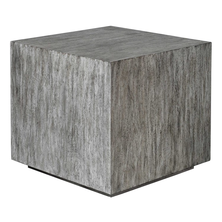 Gray metallic table collection