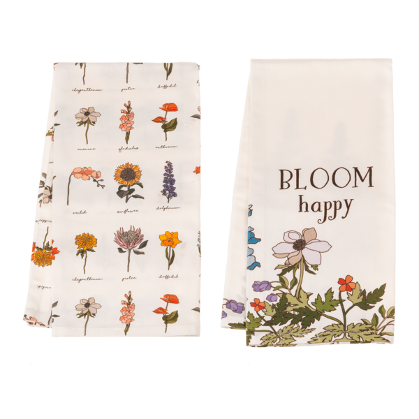 Bloom Print Tea Towel
