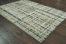 Load image into Gallery viewer, Montage Brown/ Navy Rug 2&#39; x 3&#39;
