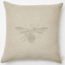 Load image into Gallery viewer, Embroidered Queen Bee on Linen Pillow Collection
