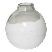 Load image into Gallery viewer, Ronda Clear and White Handblown Glass Vase
