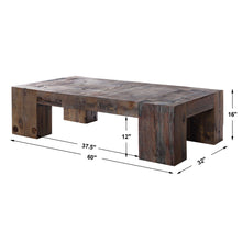 Load image into Gallery viewer, Reclaimed Boat Wood Coffee Table
