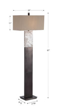 Load image into Gallery viewer, Oxidized Marble Floor Lamp
