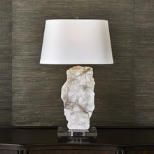 Load image into Gallery viewer, White Slice Alabaster Table Lamp
