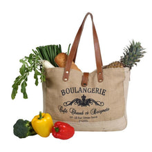 Load image into Gallery viewer, Our market bag is fashioned from responsibly resourced organic jute. It comes with an adjustable shoulder strap to meet your comfort which makes it perfect for shopping and travel. (6252247285958)
