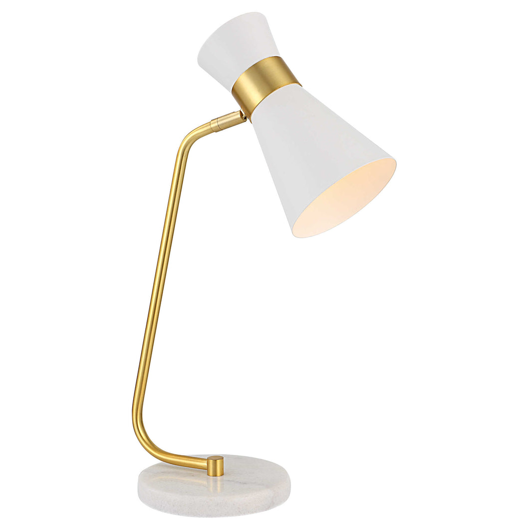 Gold & Marble Desk Lamp